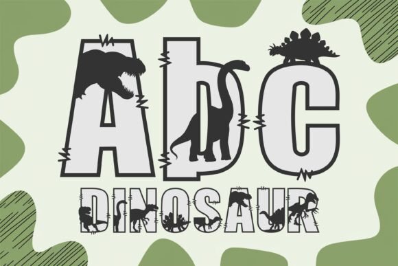 Ab Dinosaur Duo: Bold Decorative Fonts for Playful Web Design