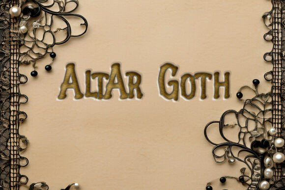 Altar Goth Fonts: A Bold Display for Crafters