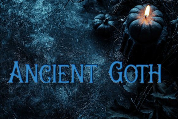 Ancient Goth: A Bold Display Font for Embroidery