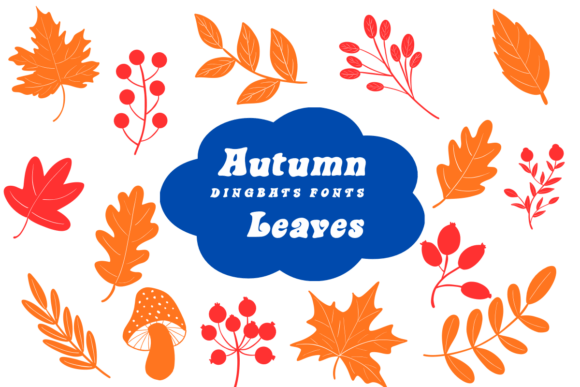Autumn Leaves: Dingbats & Fonts for Fall Crafts