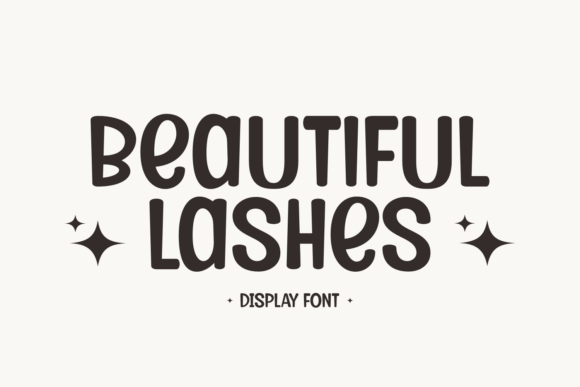Beautiful Lashes: A Retro Display Font for Modern Brands