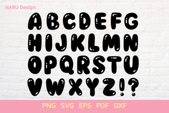 Bubble Font: Playful Graphics for Modern Crafts
