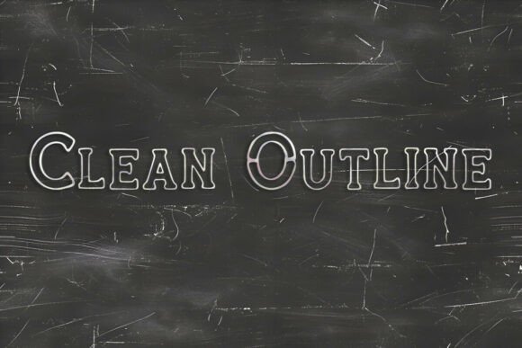 Clean Outline: Modern Display Fonts for Crafters