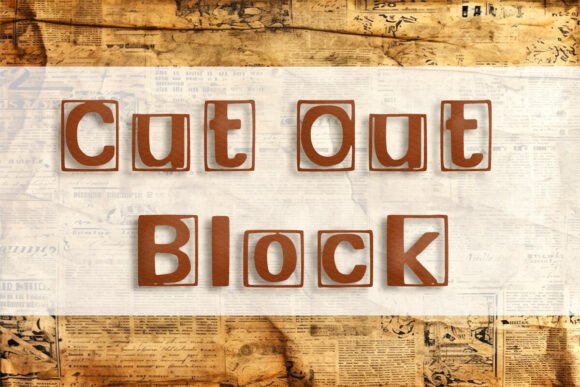 Cut out Block: Bold Display Fonts for Modern Web Design