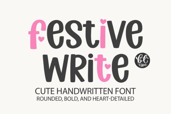 Festive Write: A Charming Script Amp Font for Handmade Brands