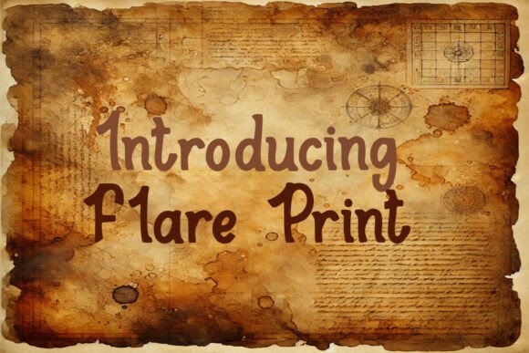 Flare Print: A Versatile Serif Font for Digital Sellers