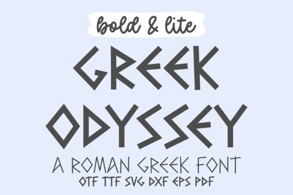 Greek Odyssey: Elegant Display Fonts for Bold Headers