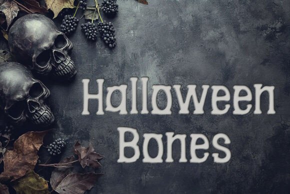 Halloween Bones: Spooky Display Fonts for Crafts