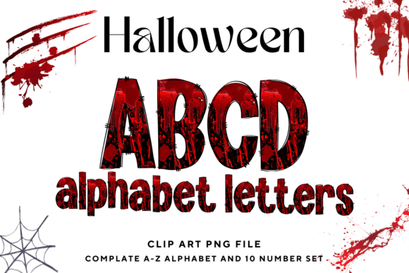 Halloween Doodle Alphabet: Graphics & Illustrations