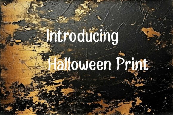 Halloween Print: A Spooky Script Amp Font for Design