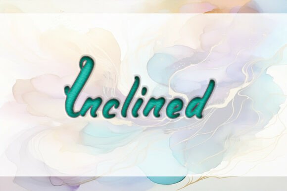 Inclined: A Script Amp Font for Modern Fonts