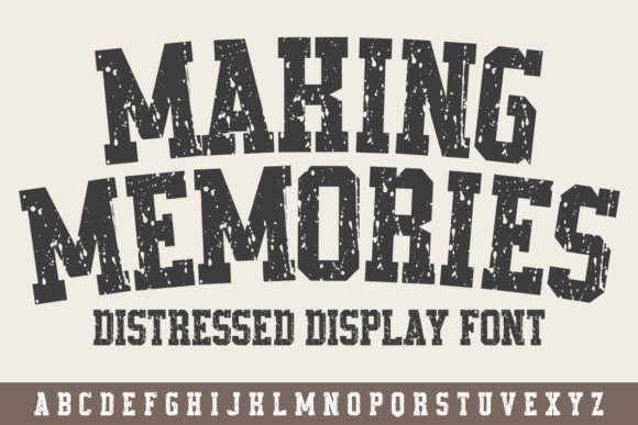 Making Memories: Bold Display Fonts for Crafters