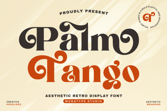 Palm Tango: A Retro Serif Font for Bold Blog Graphics