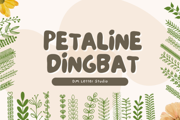 Petaline Dingbat: Floral Fonts & Dingbats for Brands