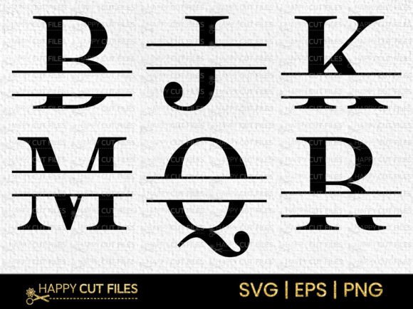 Review: Monogram Split Font Alphabet a-Z Svg for Stitching