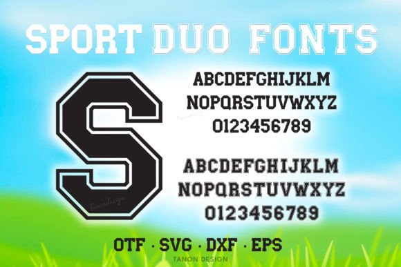 Sport Duo: Bold Graphics for Crafts & Blogs