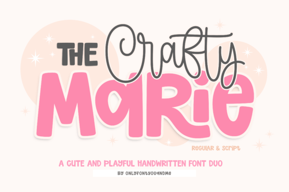 The Crafty Marie: A Charming Display Font Duo for Brands