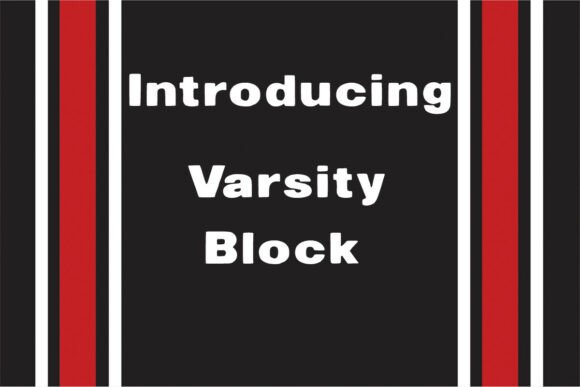 Varsity Block: Bold Display Fonts for Modern Brands